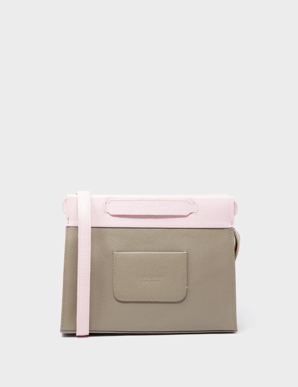 Vali Crossbody Tuffet Brown and Parfait Pink - Retro Tiger Design