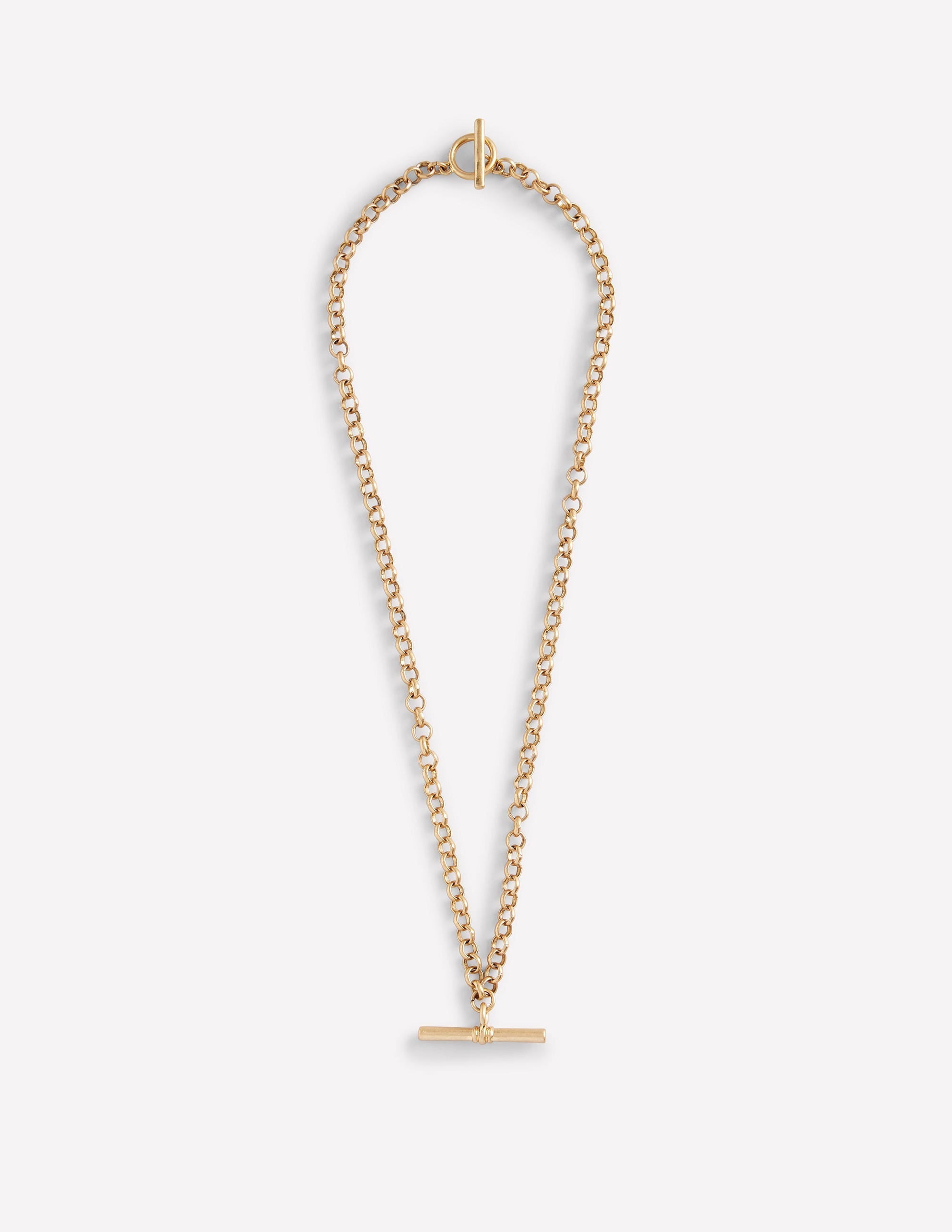 T-bar Chain Necklace-Gold Colour