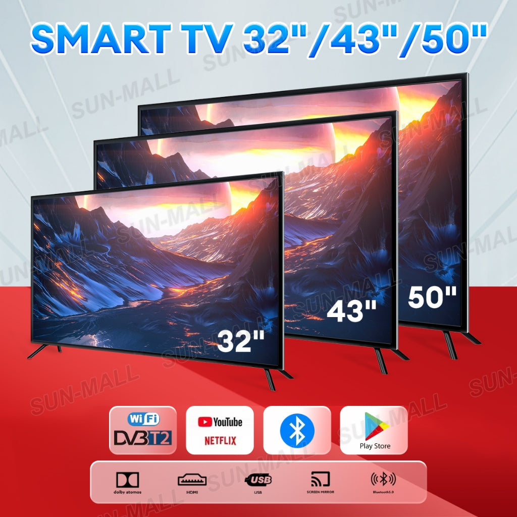 Android TV 32 inch Smart TV 43 inch LED Television 32/43/50 inch With WiFi/YouTube/MYTV/Netflix/Hdmi