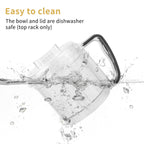 La Reveuse Electric Mini Food Processor with 200 Watts.2-Cup Prep Bowl for Mincing.Chopping.Grinding.Blending.Pureeing.Metallic Grey