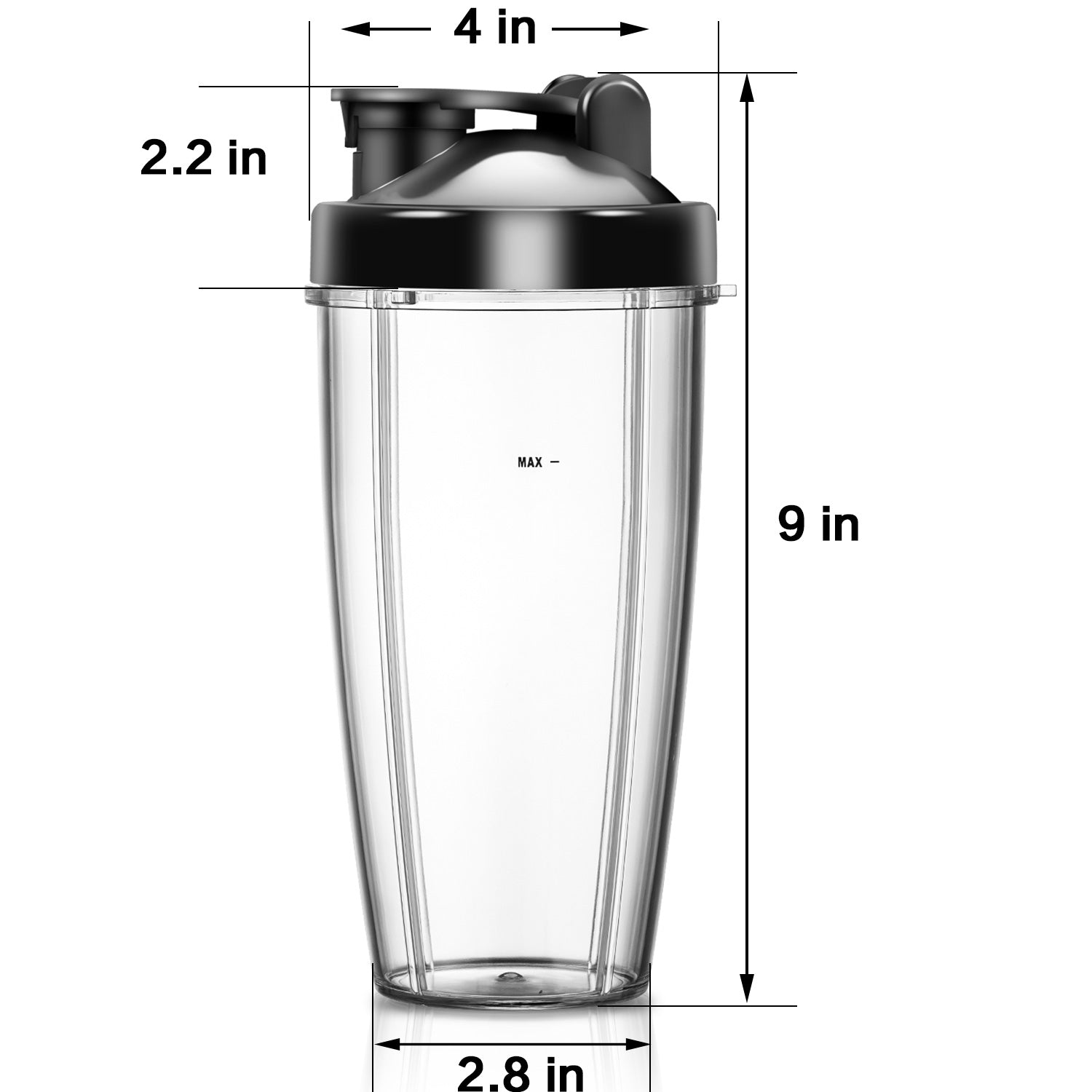 24 oz BPA Free Portable Sports Bottle Cup with Travel Lid Fits for La Reveuse Blender 1803S 1803G