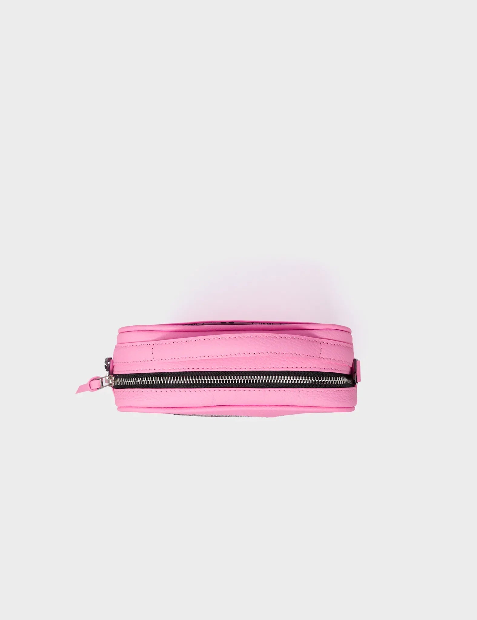 Verto Soft Neon Pink Leather Crossbody Bag - Winged Tiger Embroidery