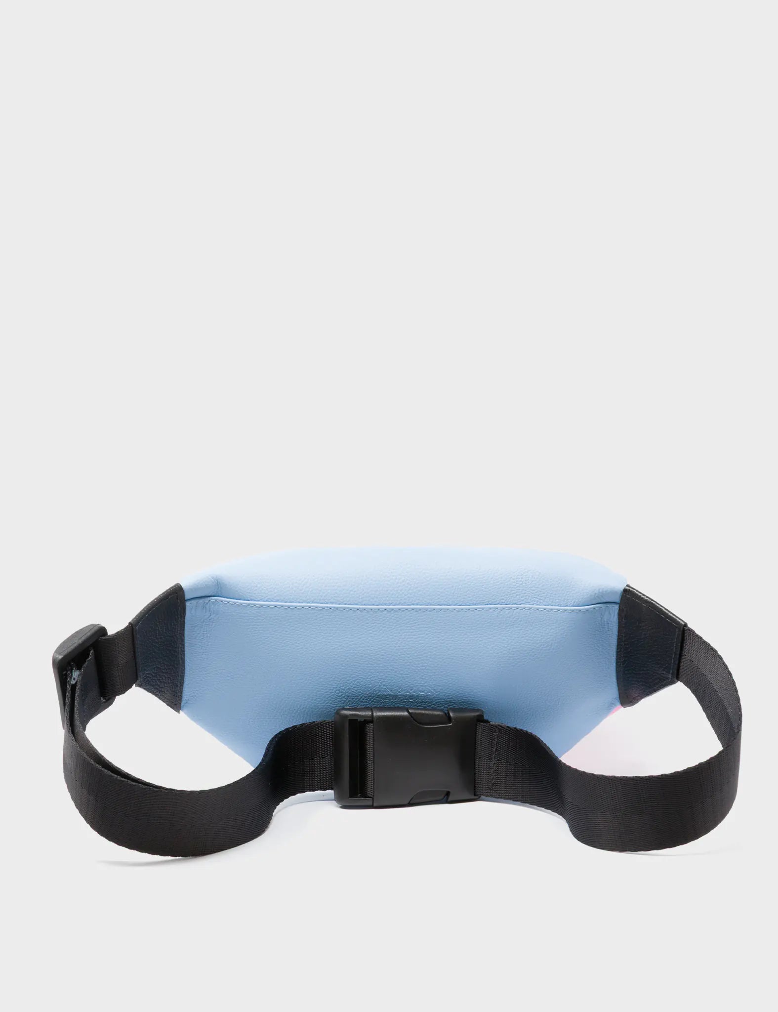 Harold Fanny Pack Cerulean Blue Leather - All Over Eyes Embroidery 