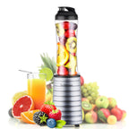 La Reveuse Smoothies Blender 300 Watt with 18 oz BPA Free Portable Travel Sports Bottle (Silver)