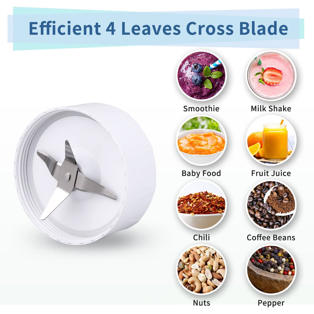 La Reveuse Personal Size Blender 250 Watts Power for Shakes Smoothies Seasonings Sauces with 1 Piece 15 oz Cup.1 Piece 10 oz Mug.BPA Free