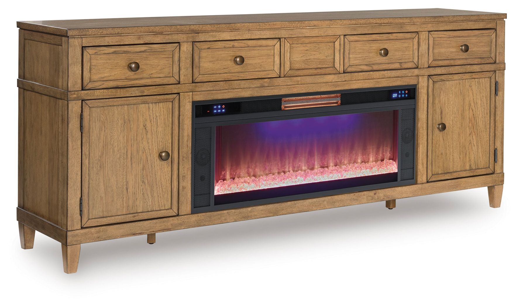Sharlance - 81 TV Stand With Electric Fireplace