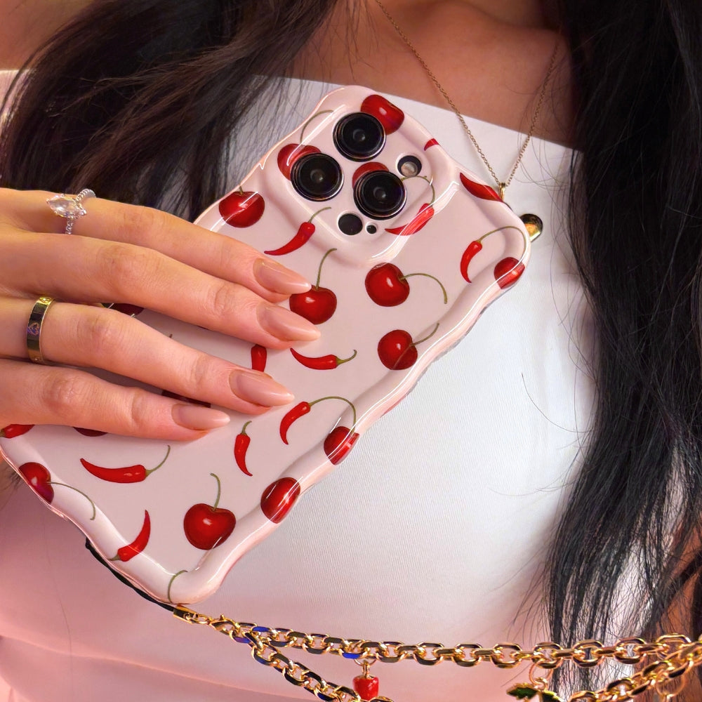 Wavy Phone Case -  Cherry Spice