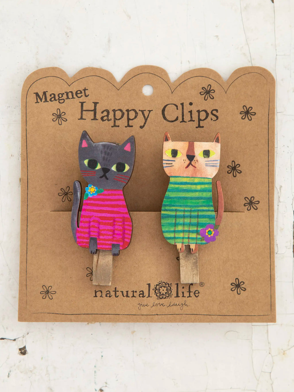 Magnet Happy Clips. Set of 2 - Cat