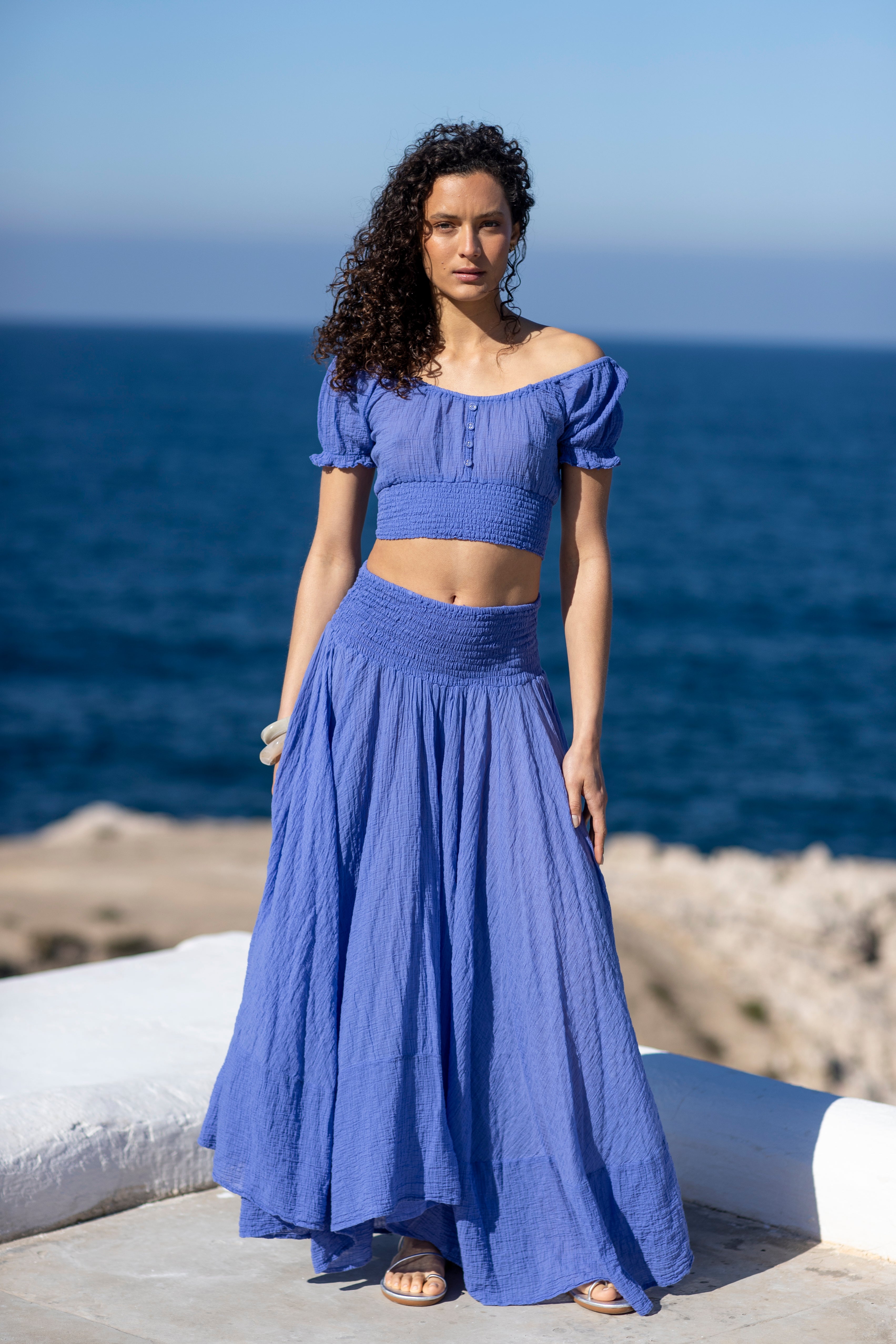 Zelda Cotton Skirt Persian