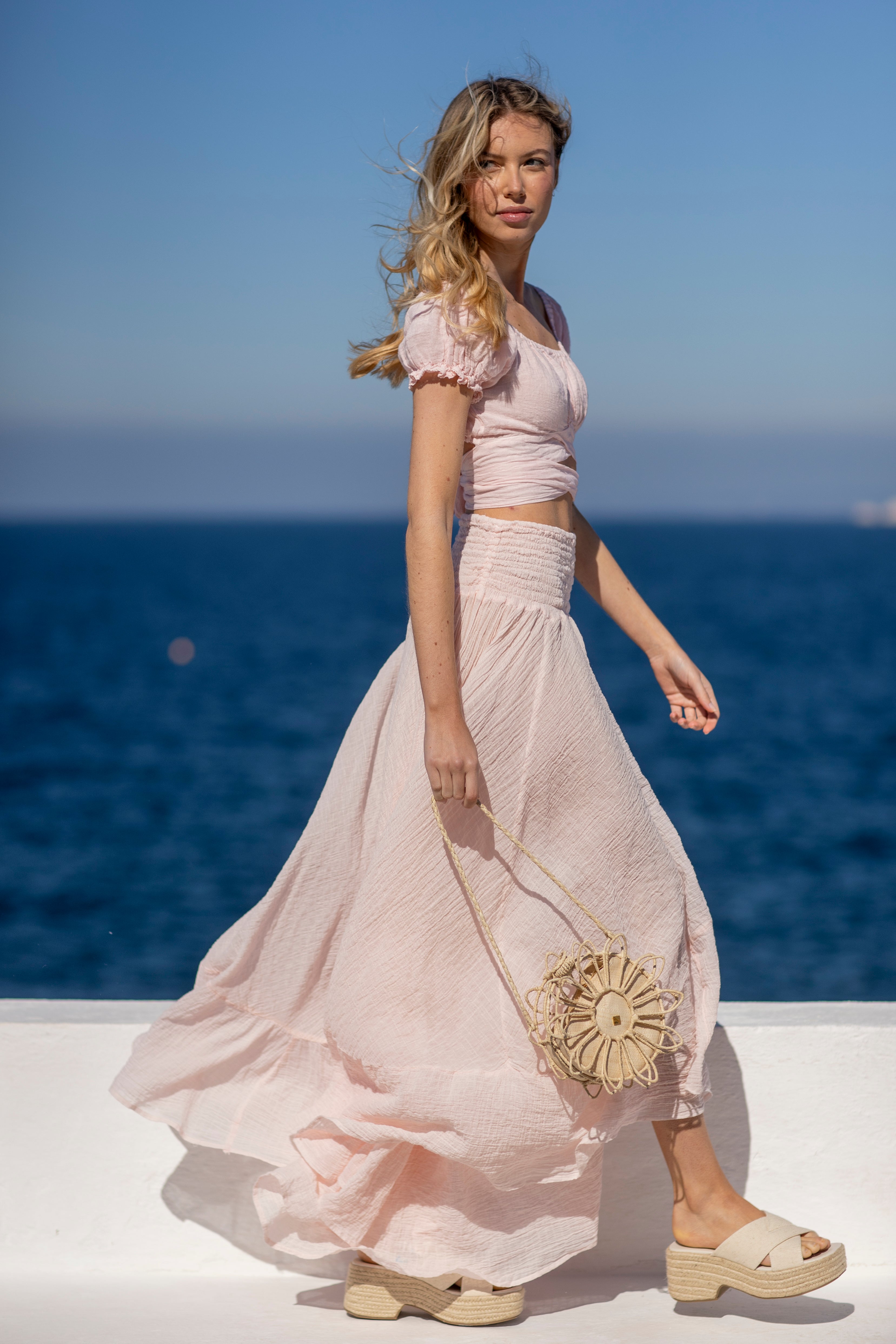 Zelda Cotton Skirt Prima Rosa