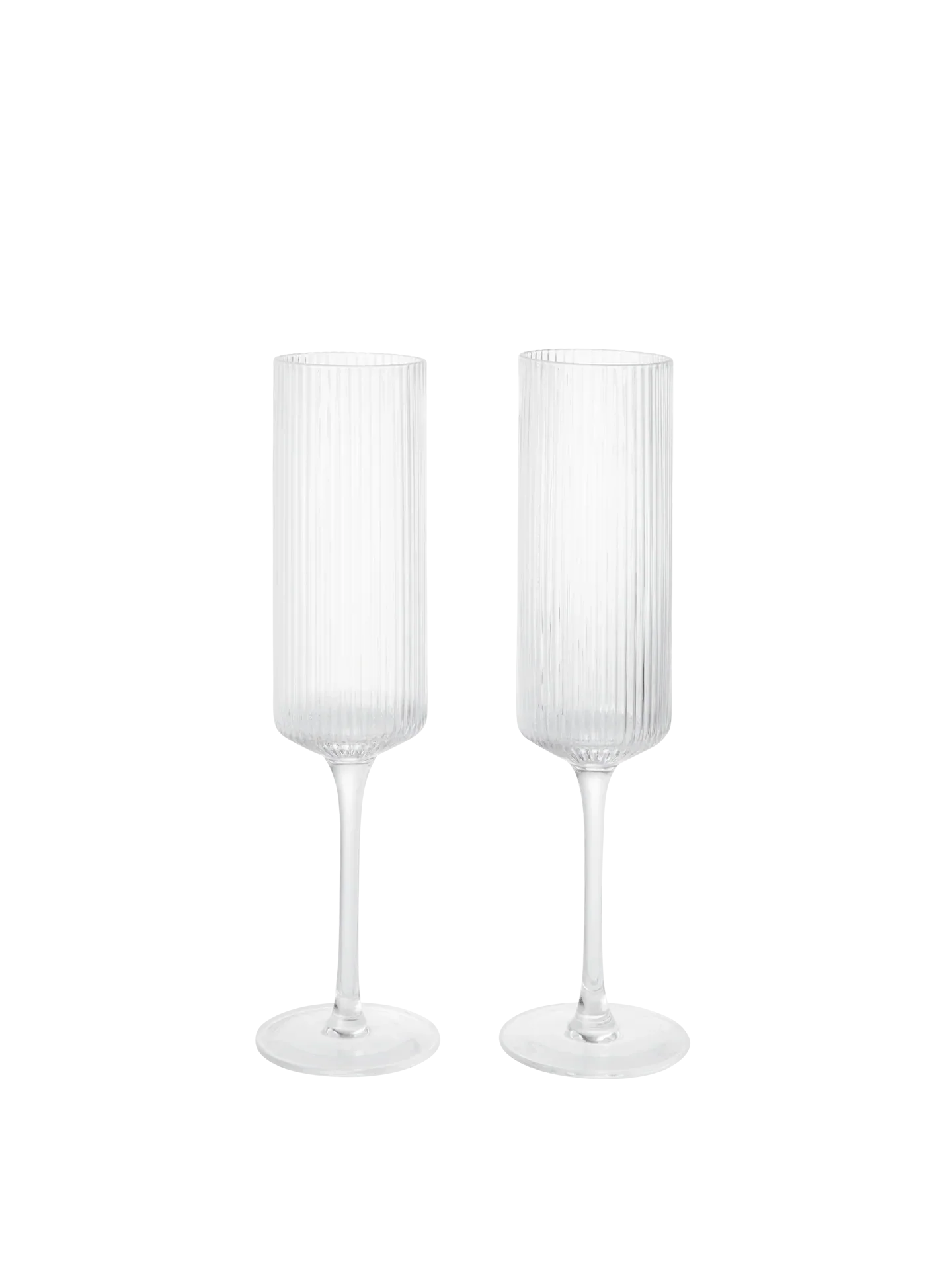 Ripple Champagne Flutes (Set of 2)