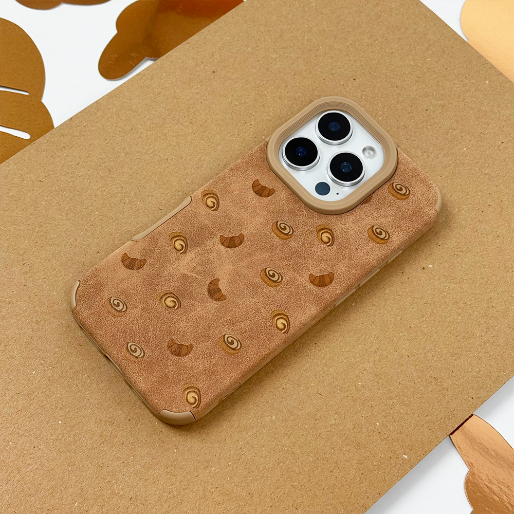 Suedette Phone Case - Croissant Club