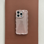 Wavy Phone Case - Chestnut Stripes