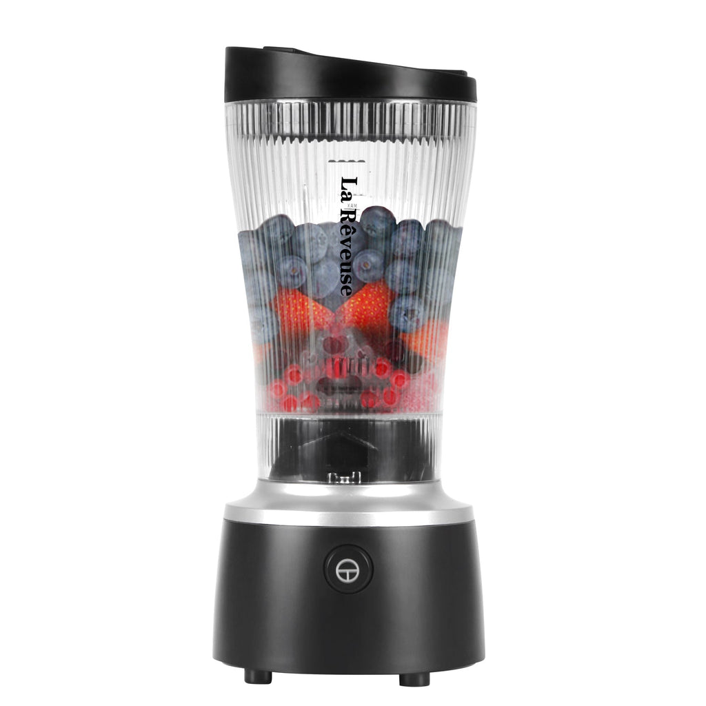 La Reveuse Personal Size Blender 250 Watts Power for Shakes Smoothies Seasonings Sauces with 15 oz Portable To Go Cup.BPA Free