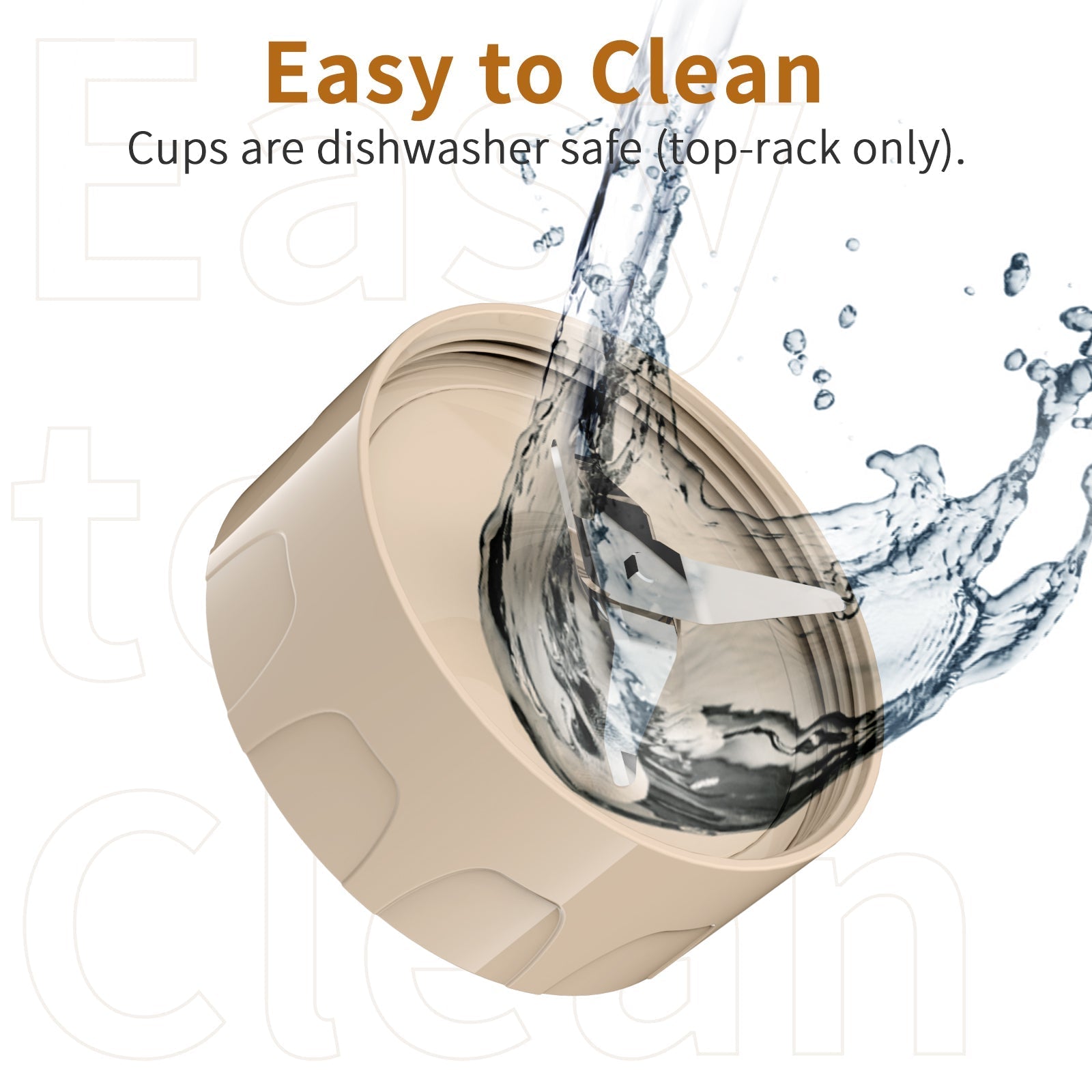 La Reveuse Personal Size Blender 300 Watts Power for Shakes Smoothies Seasonings Sauces with 17 oz Cup / 10 oz Mug.Retro Style