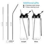 La Reveuse Smoothie Blender Personal Size 300 Watts with 2 Pieces 18 oz BPA Free Travel Sports Bottles.Purple