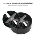 La Reveuse Personal Intellgent Blender 1000W Powerful Motor Ice Crusher With Travel Lid BPA Free - 24oz Portable Sports Bottle Golden Stainless Steel Blade - SILVER LARB1803G