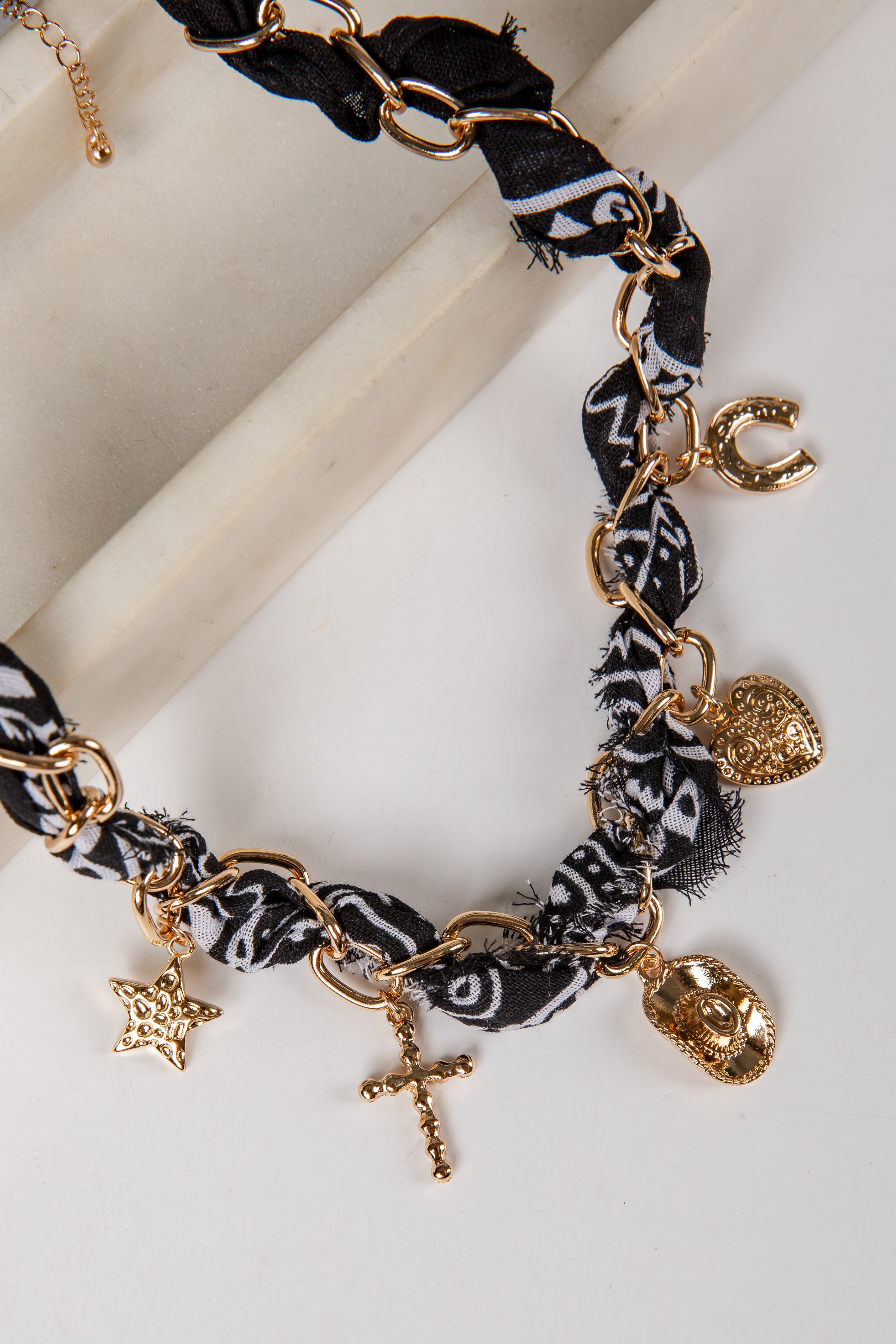 Stella Bandana Charm Necklace