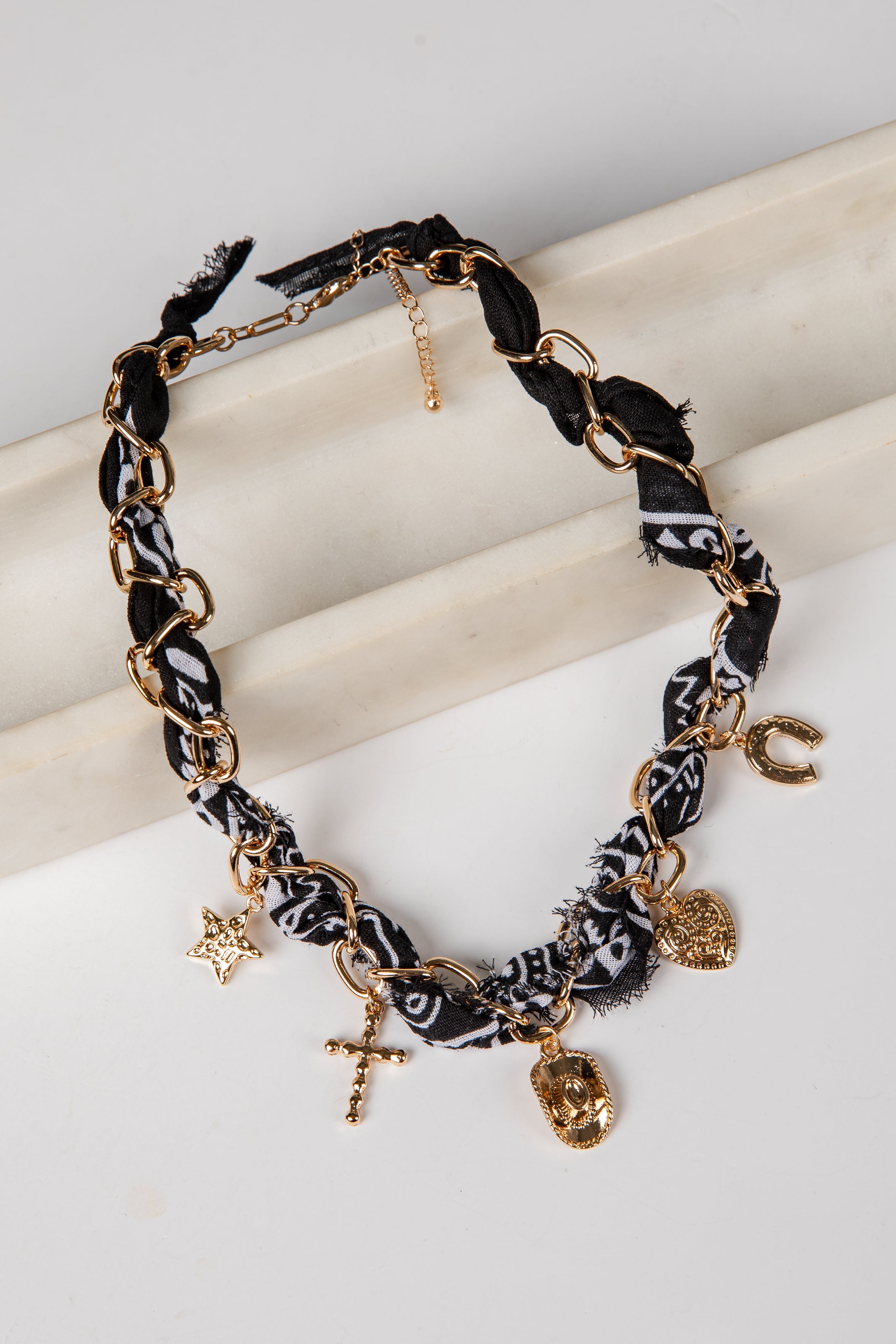 Stella Bandana Charm Necklace
