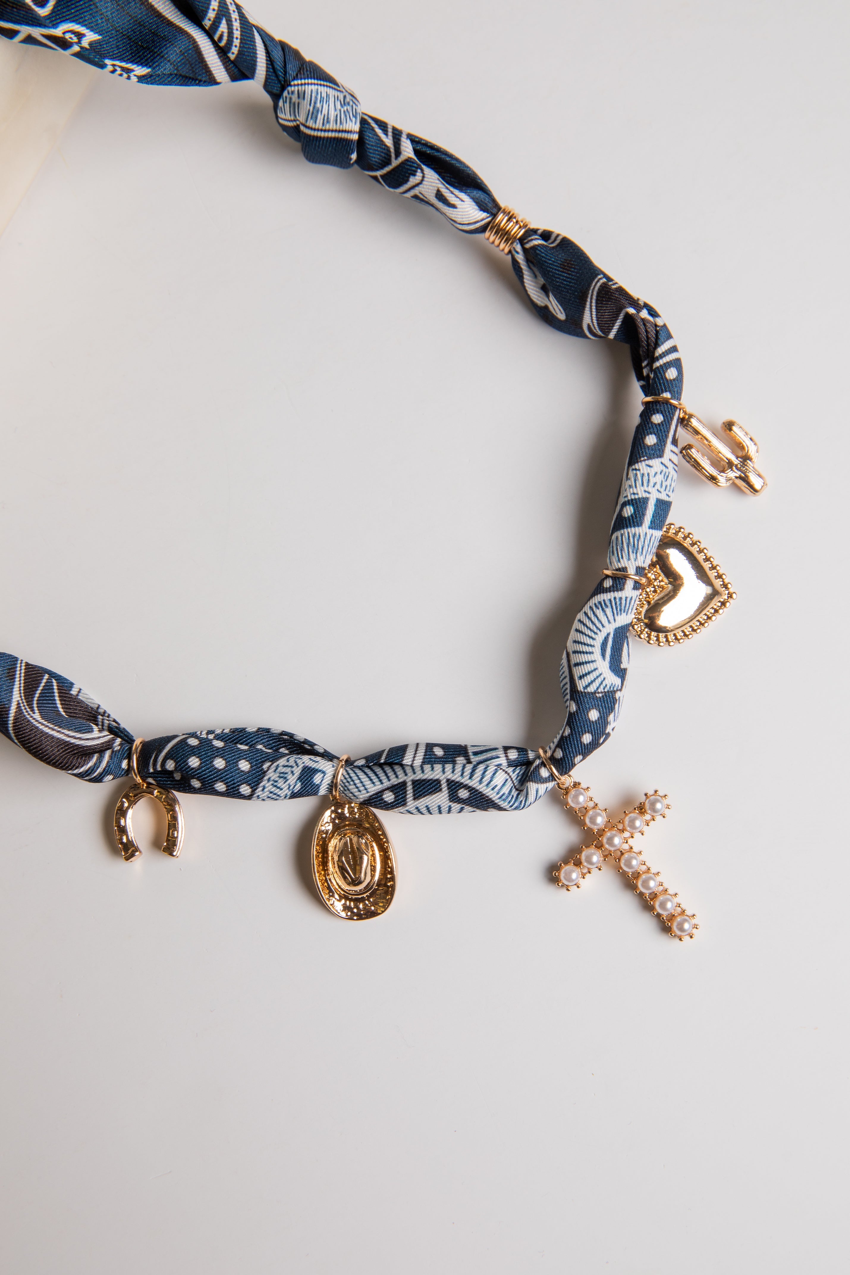 Marley Bandana Charm Necklace