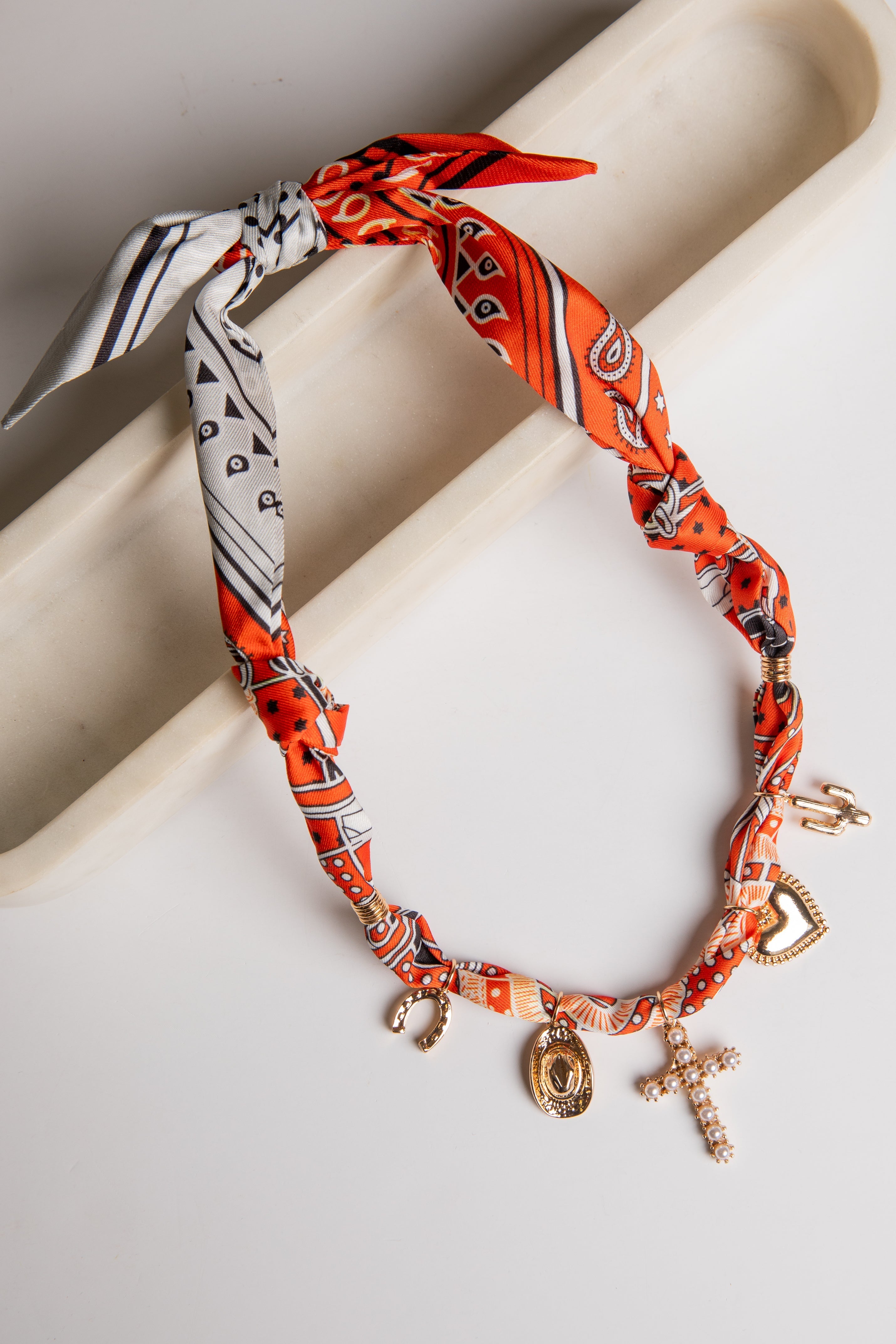 Marley Bandana Charm Necklace