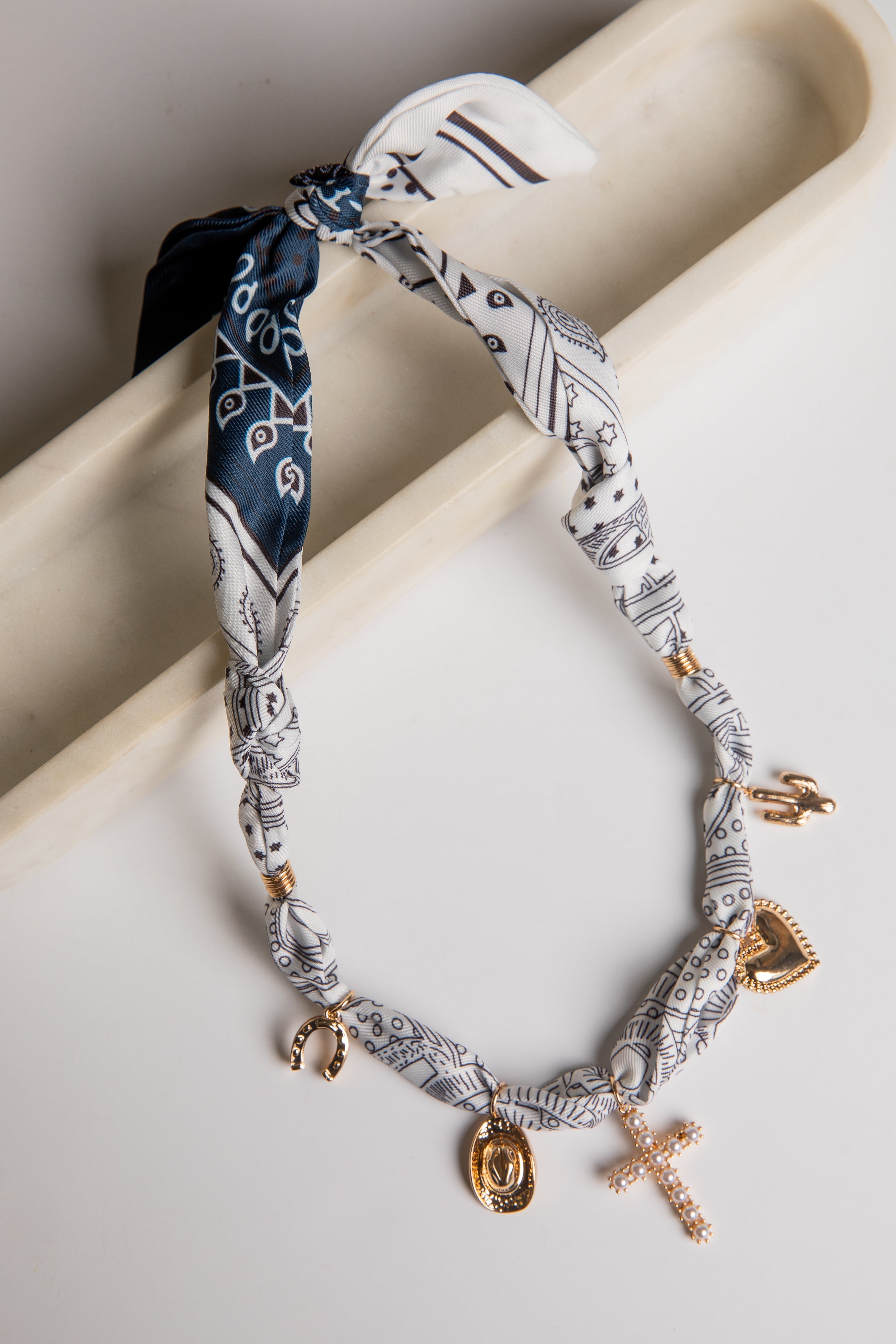 Marley Bandana Charm Necklace