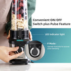 La Reveuse Blender for Shakes Smoothies.400W. with 2 x 24 Oz Blending Cups and To Go Lids.BPA free