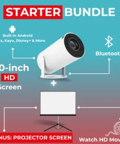 PortaView360 Pro – Proyector portátil Ultra HD